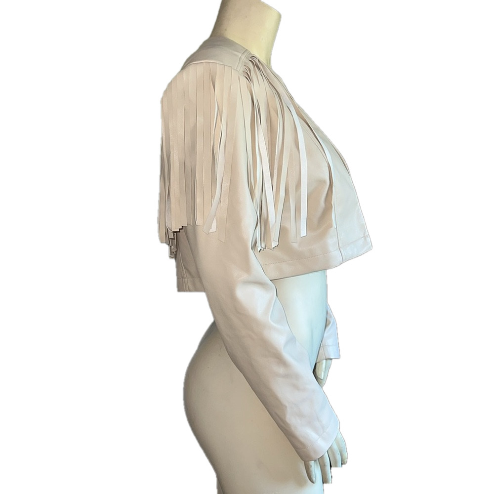 Lovers + Friends Cropped Y2K Western Fringe Festival Jacket . Size Medium. - Picture 6 of 8